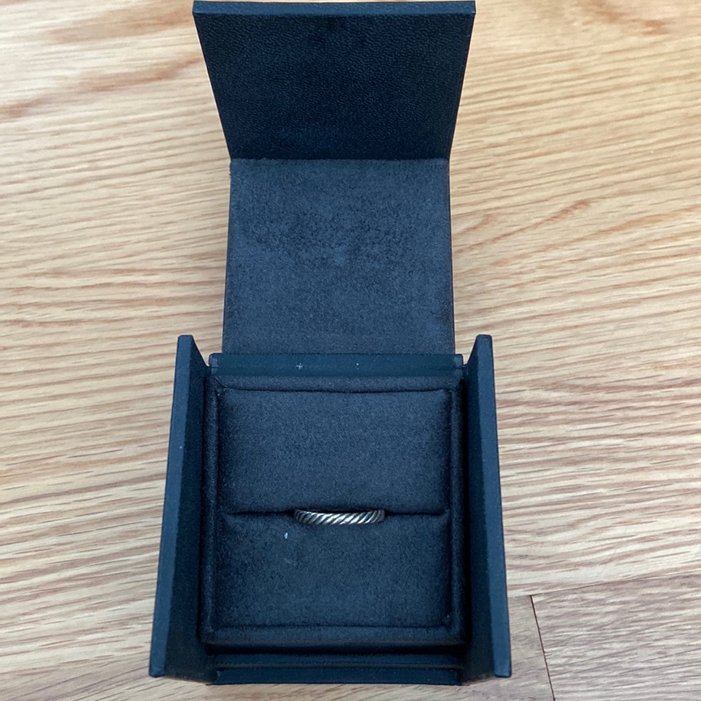 David Yurman sterling silver cable ring